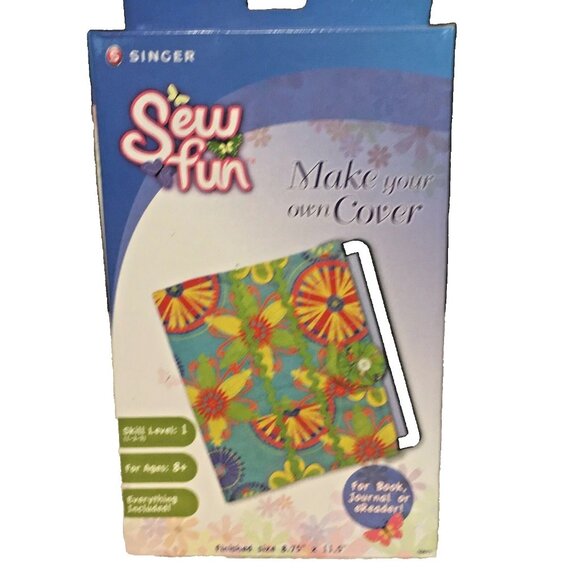 Singer Sew Fun Make your own Cover Kit for Book Journal or eReader NSP #00673 - Picture 1 of 9